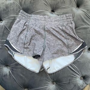 Lululemon hotty hot low rise lined short 2.5” inseam.